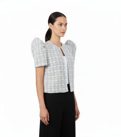 Checkered Bolero Terno Top