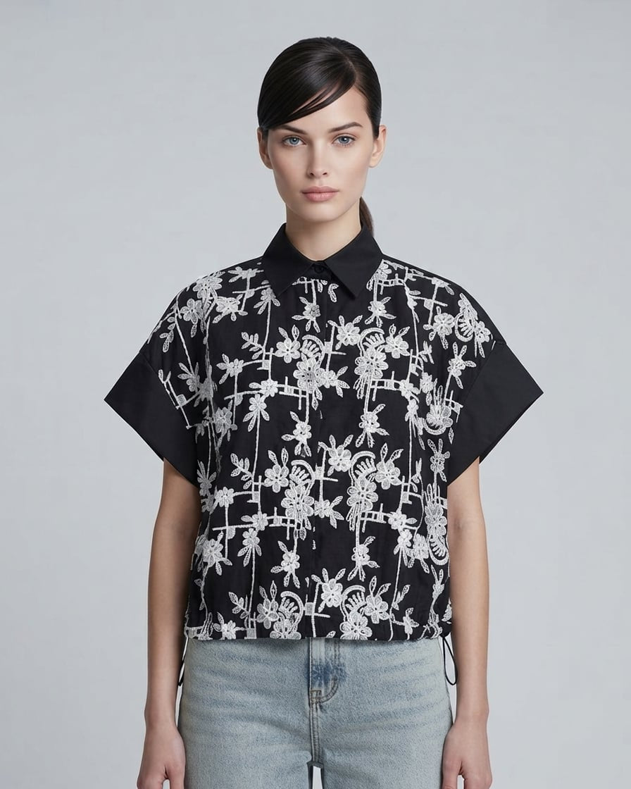 Embroidered Buttondown