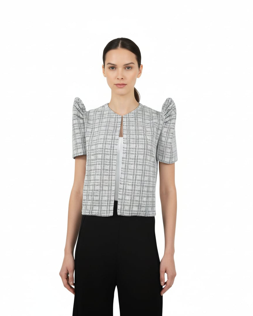 Checkered Bolero Terno Top