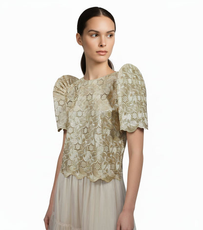 Roundneck Lace Terno Top