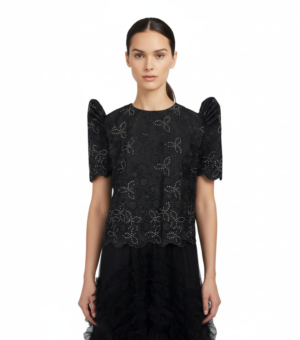 Roundneck Lace Terno Top