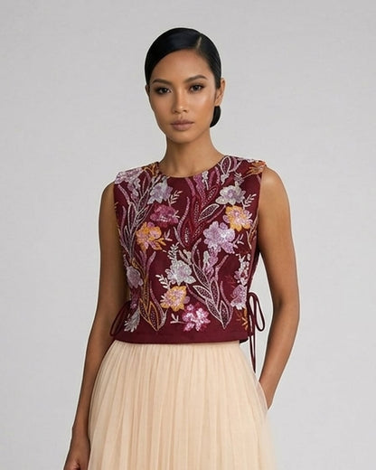 Beaded Tie Side