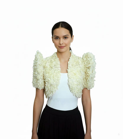 Cropped Rosette Bolero Terno