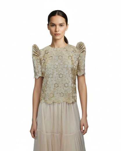 Roundneck Lace Terno Top