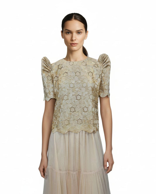 Roundneck Lace Terno Top