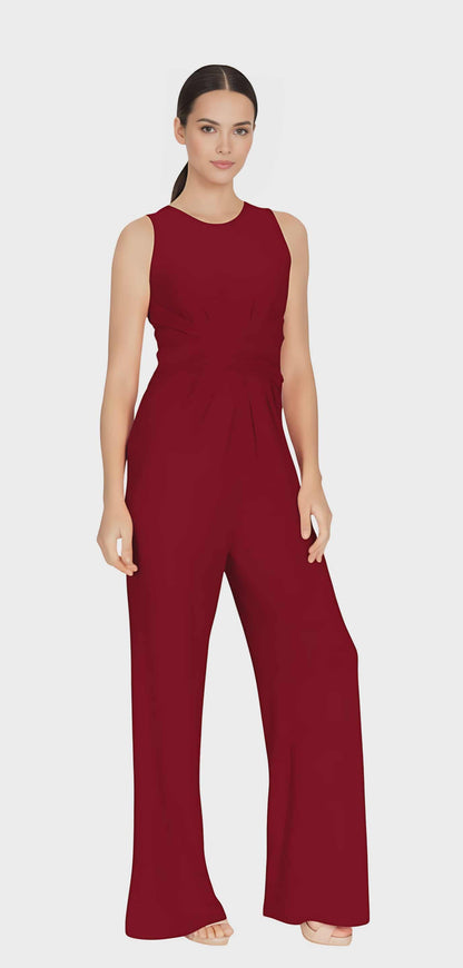 Sleeveless Wrap Jumpsuit