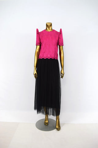 Black Maxi Tulle Skirt