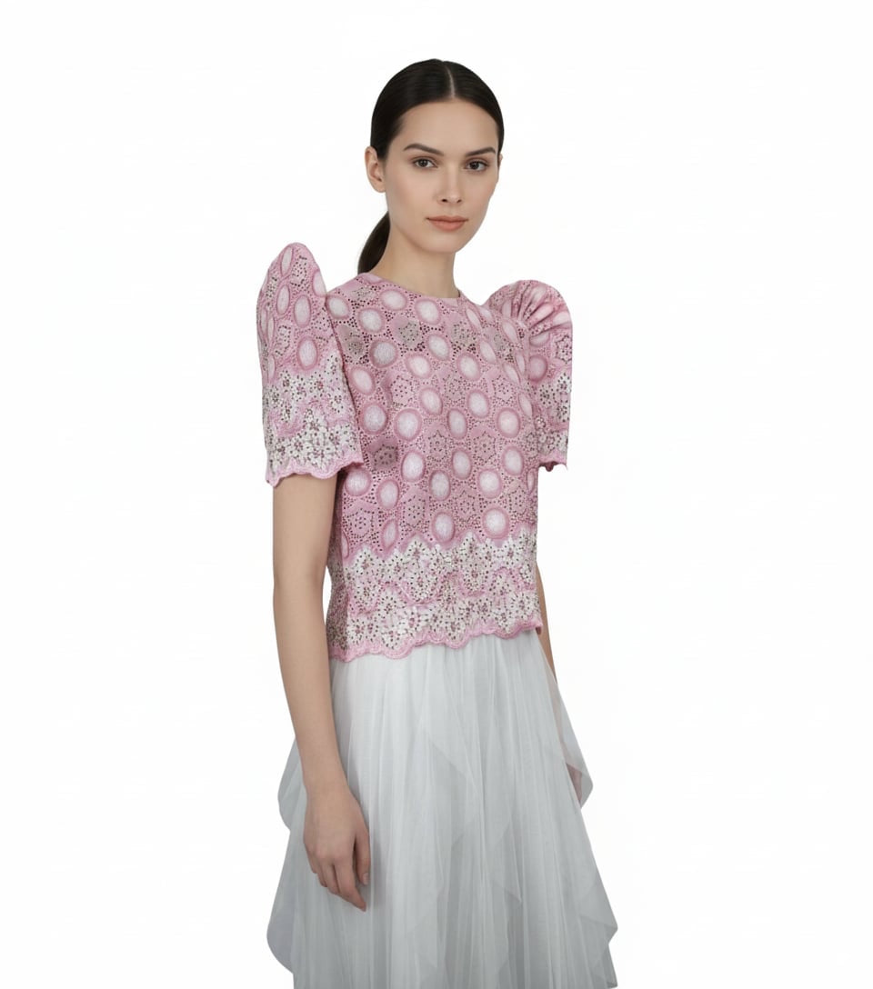 Roundneck Lace Terno Top