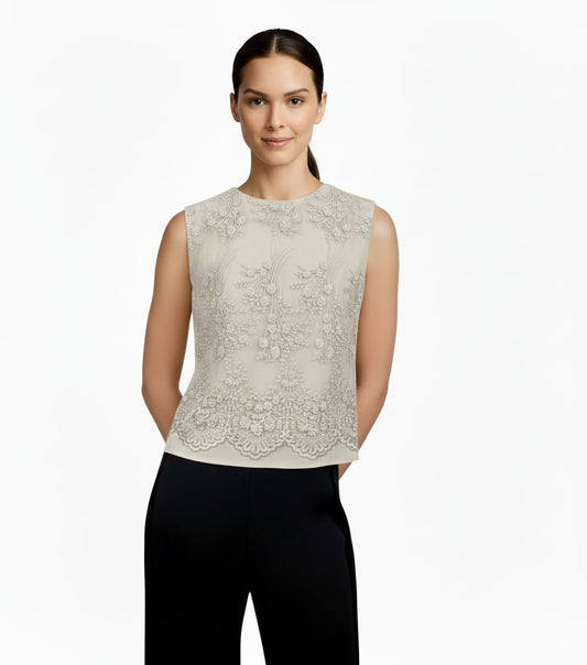 Sleeveless Lace Top