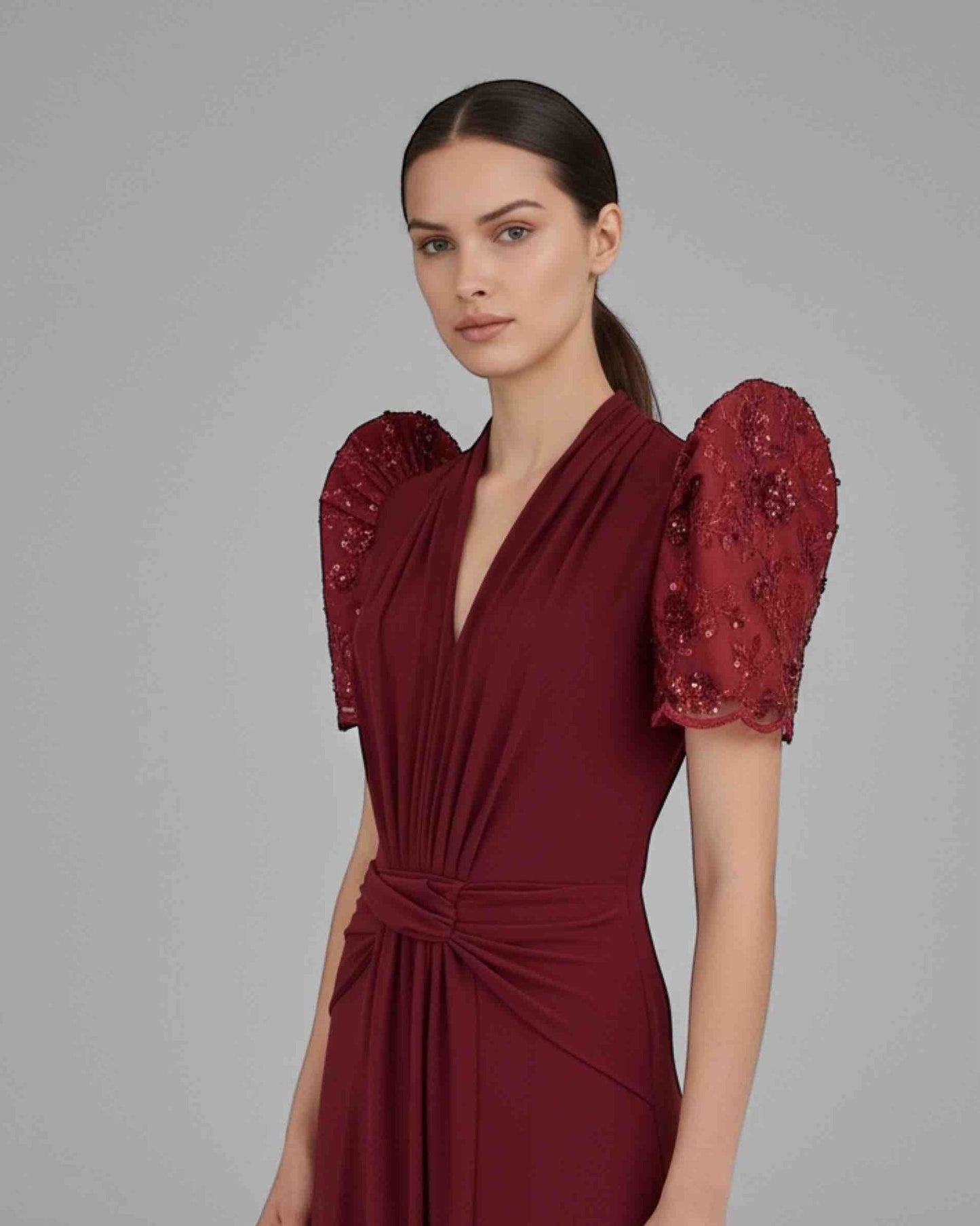 Drape Maxi Terno Dress