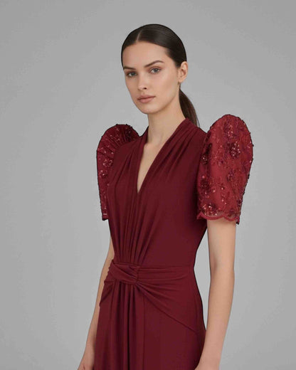 Drape Maxi Terno Dress