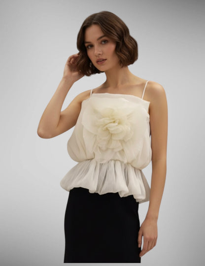 Flower Top with Elastic