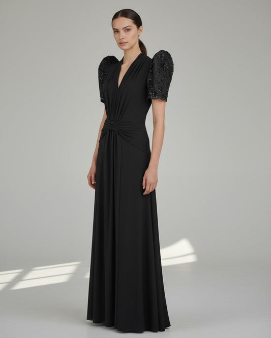 Drape Maxi Terno Dress