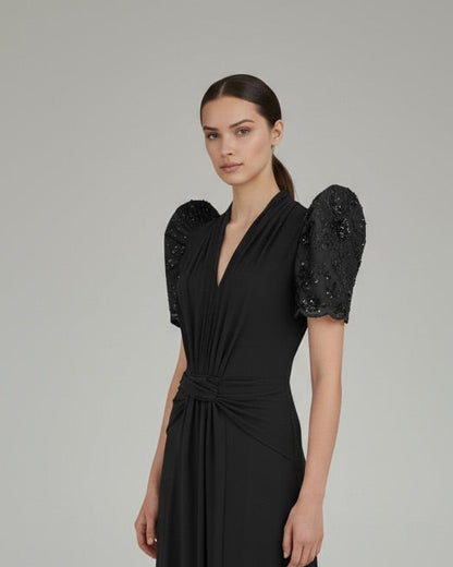 Drape Maxi Terno Dress