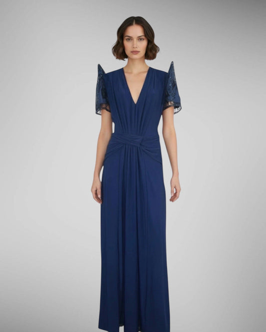Drape Maxi Terno Dress