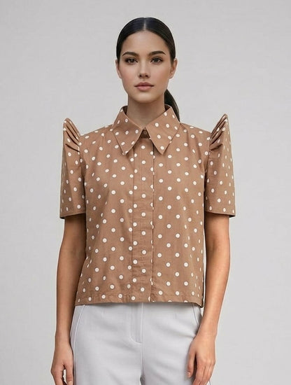 Polka Dot Buttondown Terno